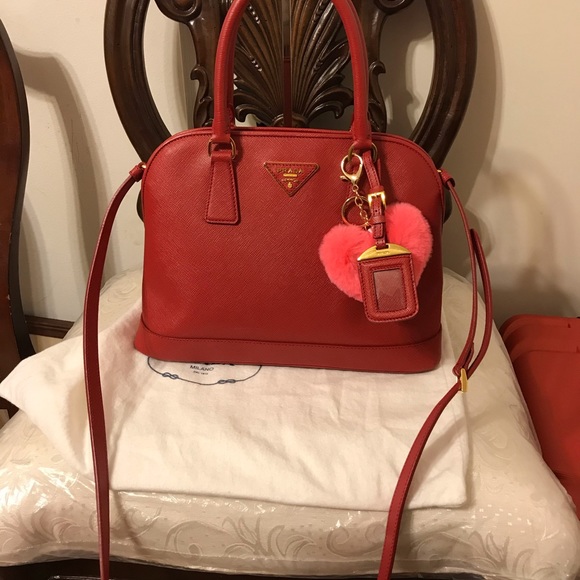 Prada saffiano red - Picture 4 of 8